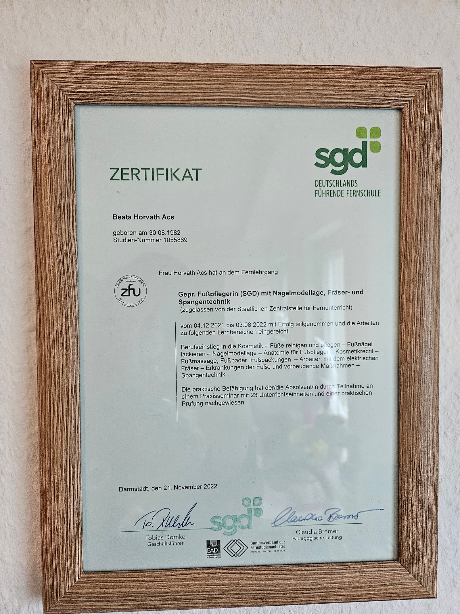 Zertifikat